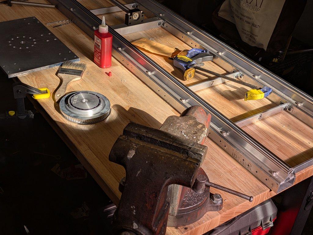 Drilling the 12 hole circle pattern