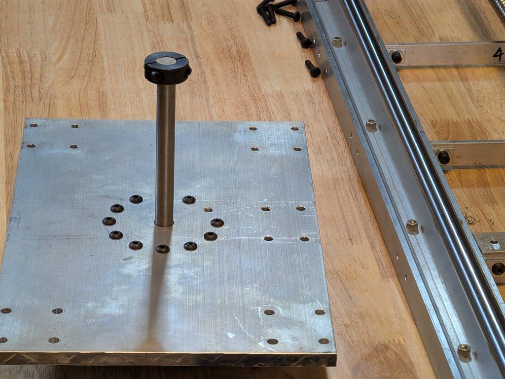 Drilling the 12 hole circle pattern