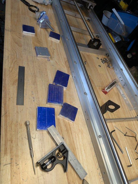 Boom End Mockup: Hinge, Mount Blocks & Pan Drive