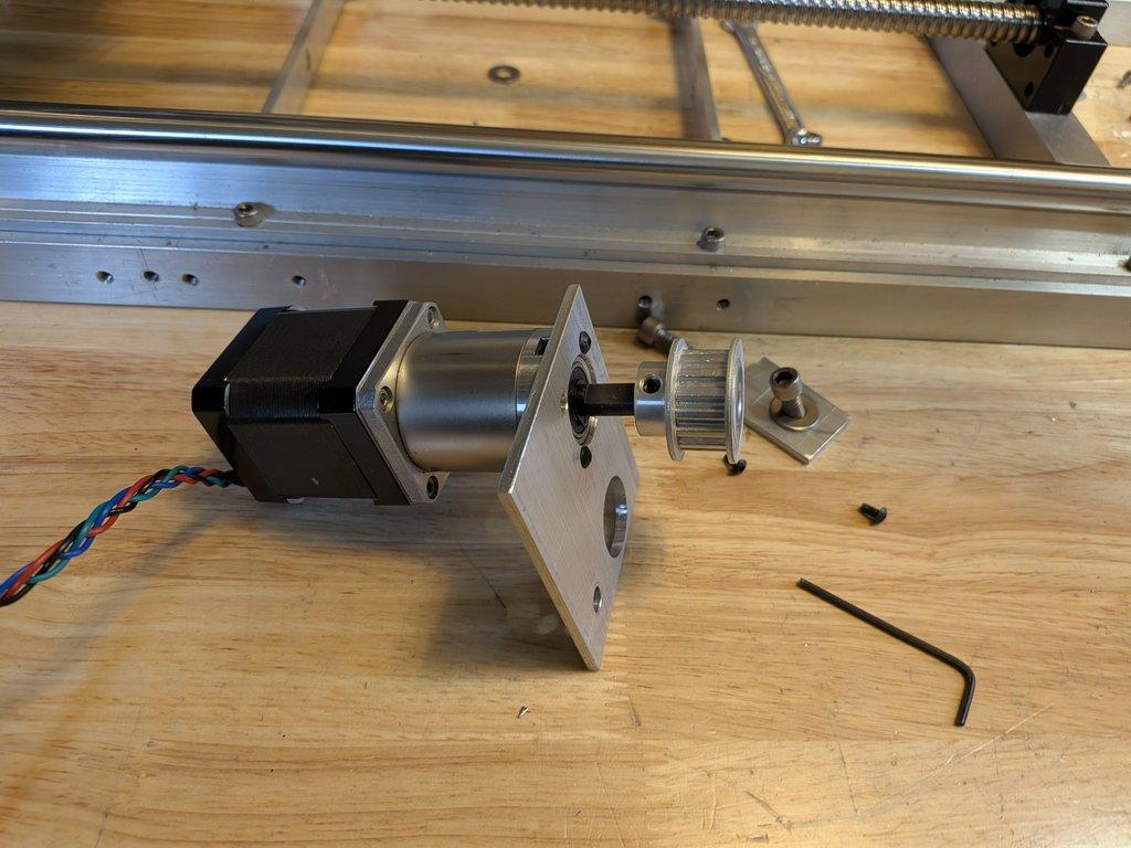 Swing Motor Mount Plate & Belt Tension